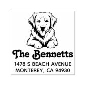 Tampon Auto-encreur Golden Retriever Dog Owner Gift Return (Design)