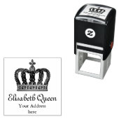 Tampon Auto-encreur Golden Royal Crown II + votre backgr. & idées (En situation)