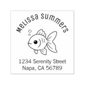 Tampon Auto-encreur Goldfish Arch Address (Design)