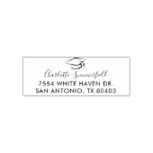 Tampon Auto-encreur Graduation 2024 Elegant Script Return Adresse (Design)