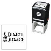 Tampon Auto-encreur Grand Ampersand #2 Deux Noms #3 Mariage Couple (En situation)