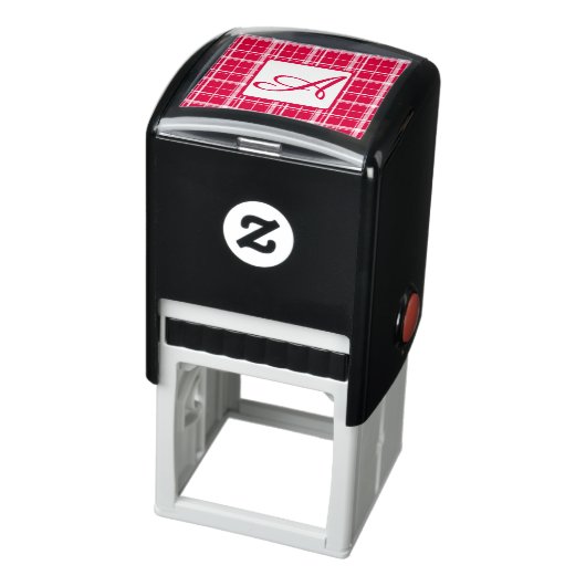 Tampon Auto-encreur Grand Timbre initial d'auto-encolure Plaid (Produit)
