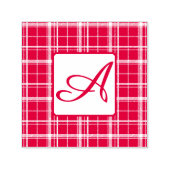Tampon Auto-encreur Grand Timbre initial d'auto-encolure Plaid (Design)