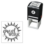 Tampon Auto-encreur Grand travail Sun Burst (En situation)