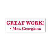 Tampon Auto-encreur "GRAND TRAVAIL !" Timbre en caoutchouc de marquage (Design)