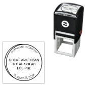 Tampon Auto-encreur Great American Solar Eclipse Authentic Observer (En situation)