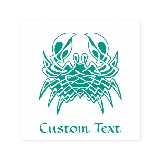 Tampon Auto-encreur Green crab Celtic Knot (Design)