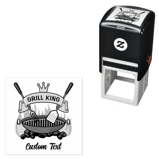 Tampon Auto-encreur Grill King (En situation)