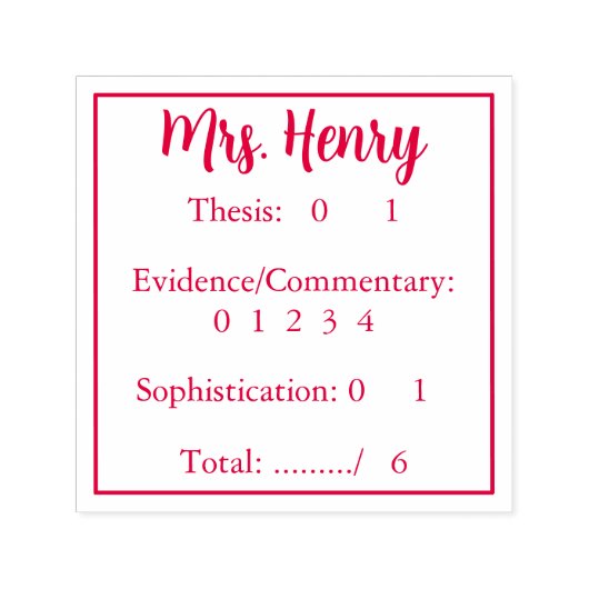 Tampon Auto-encreur Grille facile et rapide (Design)