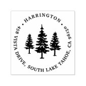 Tampon Auto-encreur Gros pins | Adresse de retour (Design)