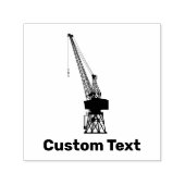 Tampon Auto-encreur Grue du chantier naval (Design)