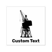 Tampon Auto-encreur Grue du chantier naval (Design)