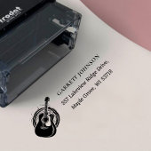 Tampon Auto-encreur [Guitar Stamp] Custom Acoustic Guitar Address