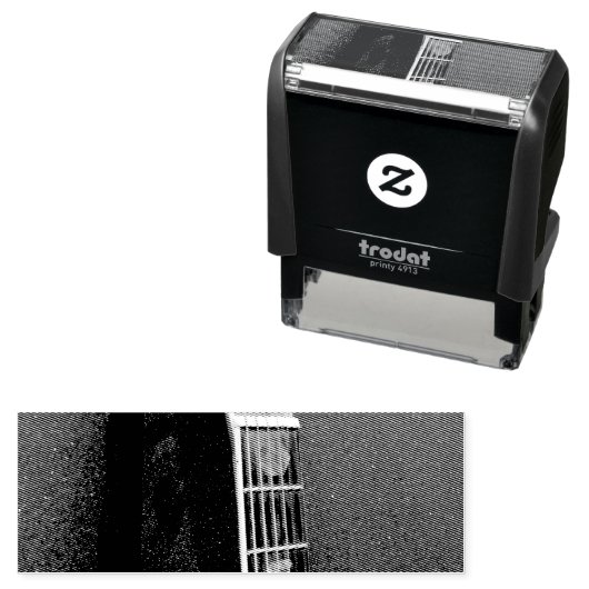 Tampon Auto-encreur Guitare acoustique géniale (En situation)