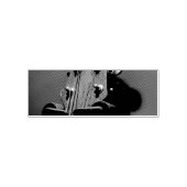 Tampon Auto-encreur Guitare acoustique mignonne (Design)