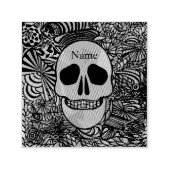 Tampon Auto-encreur Halloween Hippie Skull Thunder_cove (Design)