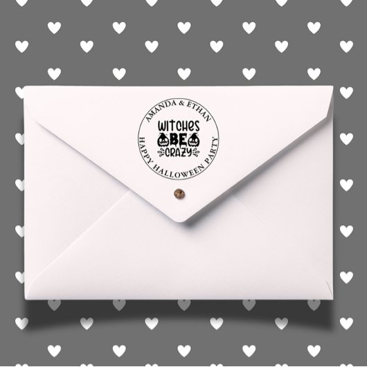 Tampon Auto-encreur HALLOWEEN WITCHES BE CRAZY Thème