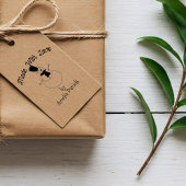 Tampon Auto-encreur Handmade by Christmas Snowman Stamp