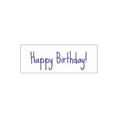 Tampon Auto-encreur Happy Birthday! Casual Handwritten Font Style Text (Design)