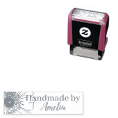 Tampon Auto-encreur Happy Daisy fait à la main par (En situation)