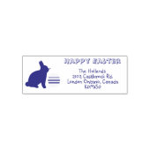 Tampon Auto-encreur Happy Easter Bunny & Egg Return Address (Design)