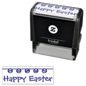 Tampon Auto-encreur Happy Easter Rubber Stamp (En situation)