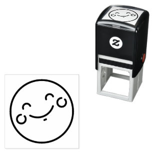 Tampon Auto-encreur Happy Face Emoticon auto-Inking Timbre