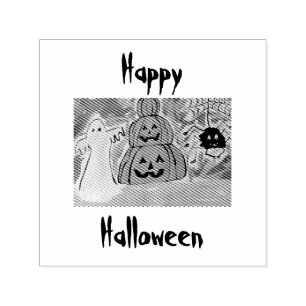 Tampon Auto-encreur Happy Halloween auto-allumage Timbre