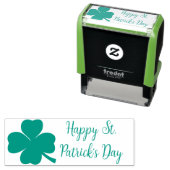 Tampon Auto-encreur Happy St. Patrick’s Day Timbre en caoutchouc (En situation)