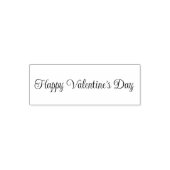 Tampon Auto-encreur Happy Valentine's Day Cursive Script Text Template (Design)