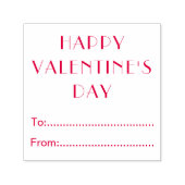 Tampon Auto-encreur Happy Valentines Day To From Personalized (Design)