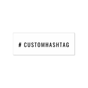 Tampon Auto-encreur Hashtag Moderne Étiquette Tendances Personnalisé