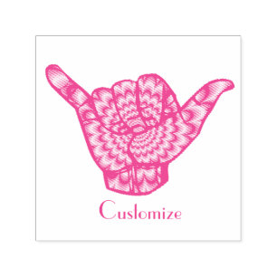 Tampon Auto-encreur Hawaiian Shaka Psychedelic Thunder_Cove