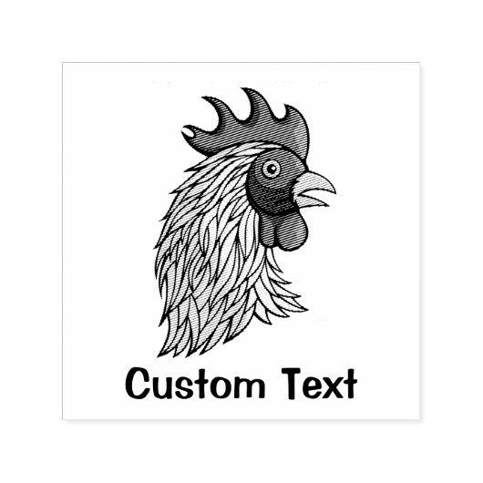 Tampon Auto-encreur Head de Gray Rooster (Design)