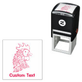 Tampon Auto-encreur Head des Rooster (En situation)