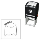 Tampon Auto-encreur Hello Boo - Joli fantôme d'Halloween (En situation)