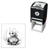 Tampon Auto-encreur Hello summer  (En situation)