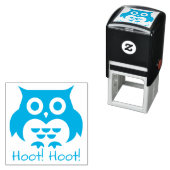 Tampon Auto-encreur Hibou Hoot ! Hoot ! (En situation)