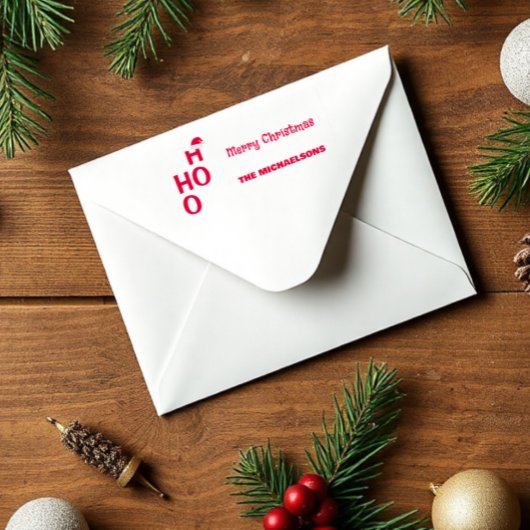 Tampon Auto-encreur Ho Ho Ho : Joyeux Noël