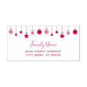 Tampon Auto-encreur Holiday Return Address Self-inking Stamp (Design)