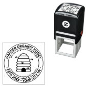 Tampon Auto-encreur Honey Bees Business Name Location URL Email #2 (En situation)