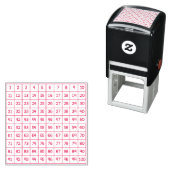 Tampon Auto-encreur Hundreds Chart Self-Inking Stamp (En situation)