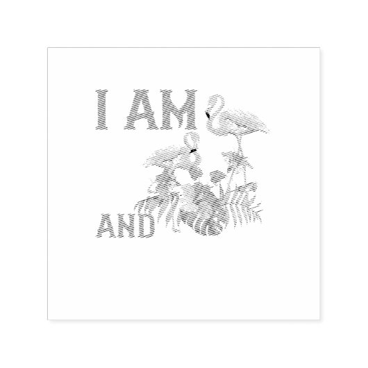 Tampon Auto-encreur I Am 6 et Flamazing (Design)