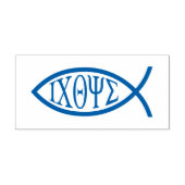 Tampon Auto-encreur Ichthus - Symbole chrétien du poisson (Design)