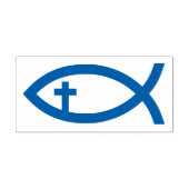 Tampon Auto-encreur Ichthus | Symbole du poisson chrétien (Design)
