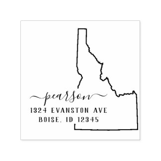 Tampon Auto-encreur Idaho Adresse De Retour Timbre Auto-Inking