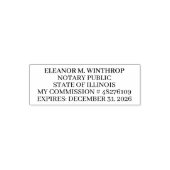Tampon Auto-encreur Illinois Notary Public (Design)