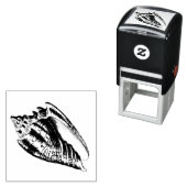 Tampon Auto-encreur Illustration Conch Shell (En situation)