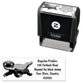 Tampon Auto-encreur Illustration de blaireau au miel affamé (En situation)