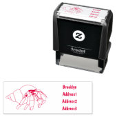 Tampon Auto-encreur Illustration de crabe ermite (En situation)